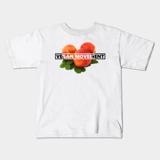 Vegan Movement Peach Kids T-Shirt